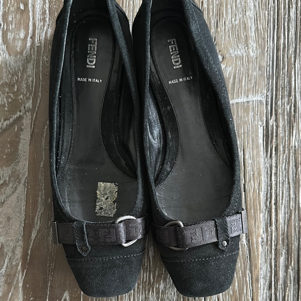 Fendi Women's Black Suede Shoes
